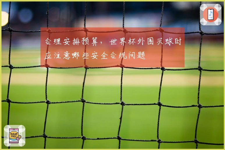 合理安排预算，世界杯外围买球时应注意哪些安全合规问题